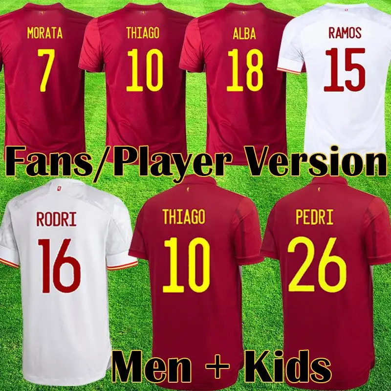 Spain Home And Away Soccer Jersey 2021 RAMOS Elftal 2022 New Top quality Men Adults+kids kit Customize Soccer Jersey
Spain Home And Away Soccer Jersey 2021 RAMOS Elftal 2022 New Top quality Men Adults+kids kit Customize Soccer Jersey
