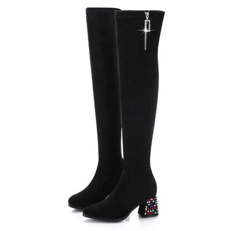 High Heels Over The Knee Boots Knit Socks Boots Stretch Fabric Thigh Sexy High Boots Women's Shoes High Heels
High Heels Over The Knee Boots Knit Socks Boots Stretch Fabric Thigh Sexy High Boots Women's Shoes High Heels