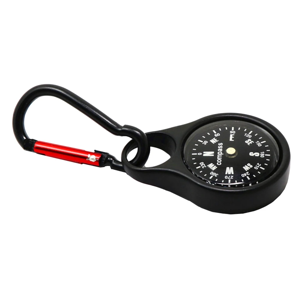 

Mountaineering Outdoor Hang Buckle Compass Zinc Alloy Compass for Camping Hiking Climbing Hanging Compass Outdoor Tools