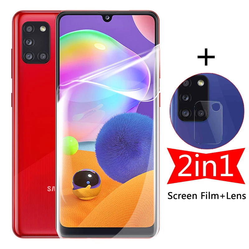 2 in 1 Screen Hydrogel Film on for Samsung Galaxy A31 A315f M31 M31s A 31 M 31s 3 1 s Camera Lens Protector Not Protective Glass
2 in 1 Screen Hydrogel Film on for Samsung Galaxy A31 A315f M31 M31s A 31 M 31s 3 1 s Camera Lens Protector Not Protective Glass