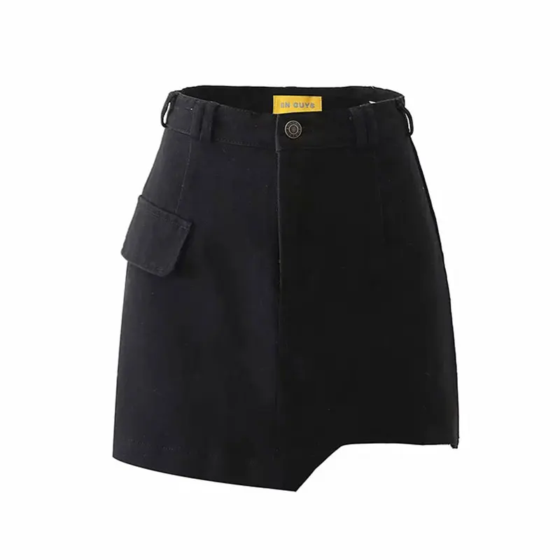 High Waist Irregular Denim Skirt Women's Anti-glare Bag Buttocks Sexy Solid A-LINE Casual Fashion Mini Skirts For Summer 2021
High Waist Irregular Denim Skirt Women's Anti-glare Bag Buttocks Sexy Solid A-LINE Casual Fashion Mini Skirts For Summer 2021