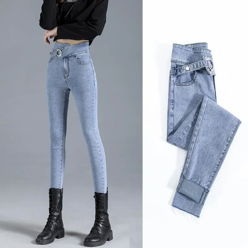 2021 Spring And Autumn New Slim And Thin High-waisted Jeans Women's High-stretchTight-fitting Pencil Pants
2021 Spring And Autumn New Slim And Thin High-waisted Jeans Women's High-stretchTight-fitting Pencil Pants