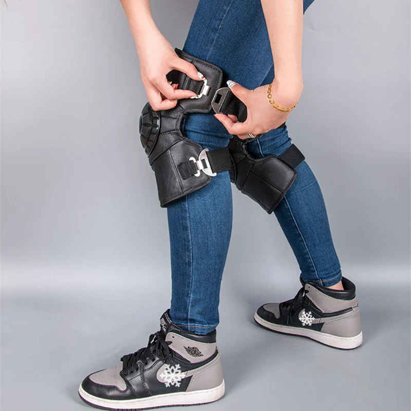 PU Leather+Fluff Lining Winter Motorcycle Knee Pads Waterproof Warm Knee Pad Riding Protective Gear Leggings Short Knee guard
PU Leather+Fluff Lining Winter Motorcycle Knee Pads Waterproof Warm Knee Pad Riding Protective Gear Leggings Short Knee guard