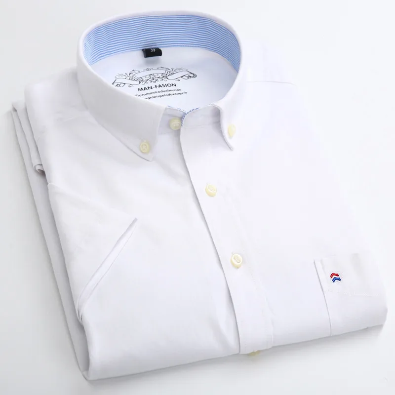Summer Short Sleeve Men's Solid Oxford Casual Shirt Easy Care plain leisure Comfortable regular Fit dress shirts
Summer Short Sleeve Men's Solid Oxford Casual Shirt Easy Care plain leisure Comfortable regular Fit dress shirts