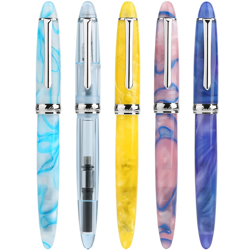 Penbbs 308 Demonstration Fountain Pen acrylic Colorful resin calligraphy blade nib polishing adult students practice gift box
Penbbs 308 Demonstration Fountain Pen acrylic Colorful resin calligraphy blade nib polishing adult students practice gift box