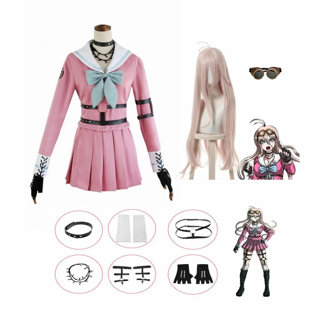 Anime Danganronpa V3 Miu Iruma Women Dress Girls Uniforms Clothing Cosplay Costumes 
Anime Danganronpa V3 Miu Iruma Women Dress Girls Uniforms Clothing Cosplay Costumes