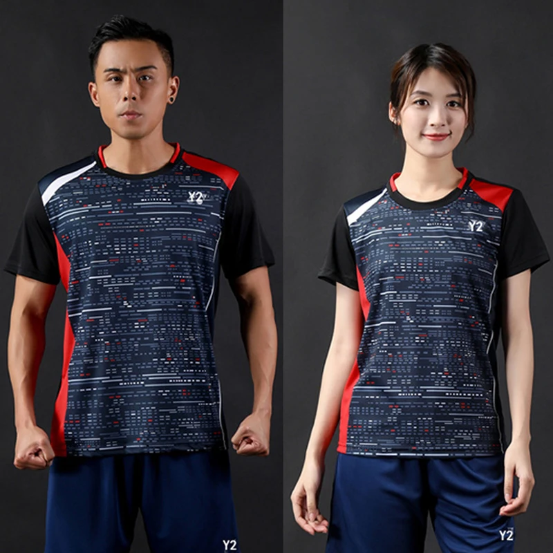 Women Badminton Quick Drying Breathable Lightweight Short Sleeve T Shirt Table Tennis Sportswear Men Training Suits Tops
Women Badminton Quick Drying Breathable Lightweight Short Sleeve T Shirt Table Tennis Sportswear Men Training Suits Tops