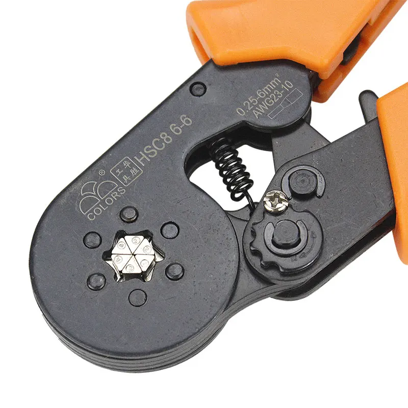 Crimping tools pliers electrical tubular terminals box mini clamp HSC8 6-6 0.25-6mm2 23-10AWG hand tools 
Crimping tools pliers electrical tubular terminals box mini clamp HSC8 6-6 0.25-6mm2 23-10AWG hand tools