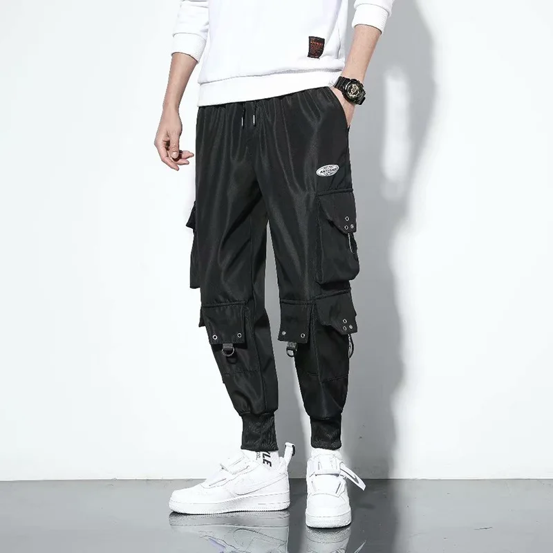 Casual HipHop Cargo Pants Ribbons Men Streetwear Jogging Pants Men Holiday Home Comfortable Loose Polyester Cotton Mens Clothing
Casual HipHop Cargo Pants Ribbons Men Streetwear Jogging Pants Men Holiday Home Comfortable Loose Polyester Cotton Mens Clothing
