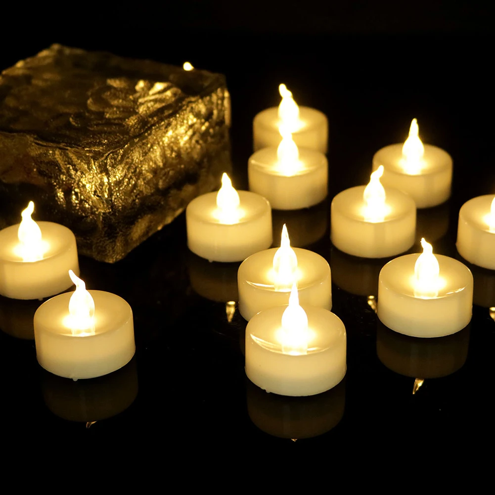 12pcs LED Tea Candles Flameless Battery Powered Home Decor Night Lights Flicking Birthday Party Wedding LED Tea Candles Decor
12pcs LED Tea Candles Flameless Battery Powered Home Decor Night Lights Flicking Birthday Party Wedding LED Tea Candles Decor
