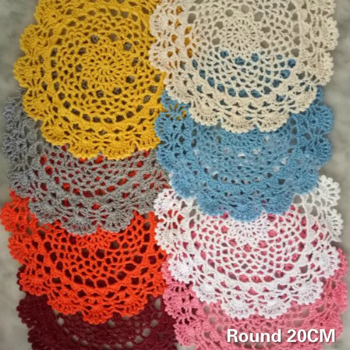 20CM Round Vintage Hollow Flowers Crochet Tablecloth Coaster Cotton Lace Christmas Placemat Dining Doily Decor Insulation Pads
20CM Round Vintage Hollow Flowers Crochet Tablecloth Coaster Cotton Lace Christmas Placemat Dining Doily Decor Insulation Pads