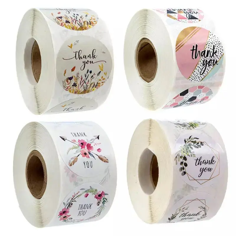 500pcs/Roll round floral thank you stickers scrapbooking for package seal labels custom sticker decoration wedding sticker
500pcs/Roll round floral thank you stickers scrapbooking for package seal labels custom sticker decoration wedding sticker
