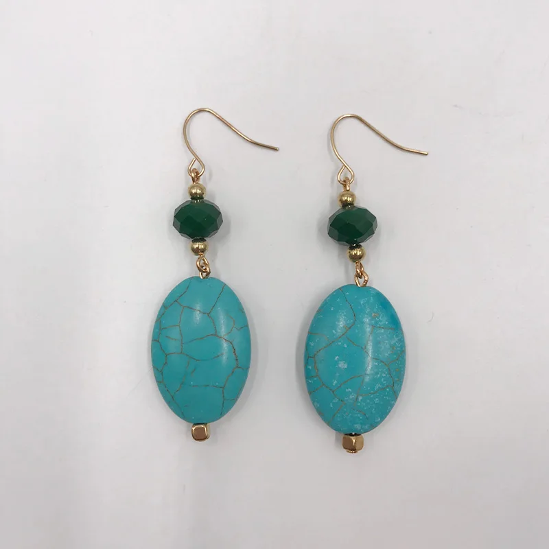 Kara&Kale Boho Fashion Jewelry Gothic Drop Earrings Natural Stone and Glass Beads Vintage Hook Gold Earrings For Women ED027
Kara&Kale Boho Fashion Jewelry Gothic Drop Earrings Natural Stone and Glass Beads Vintage Hook Gold Earrings For Women ED027