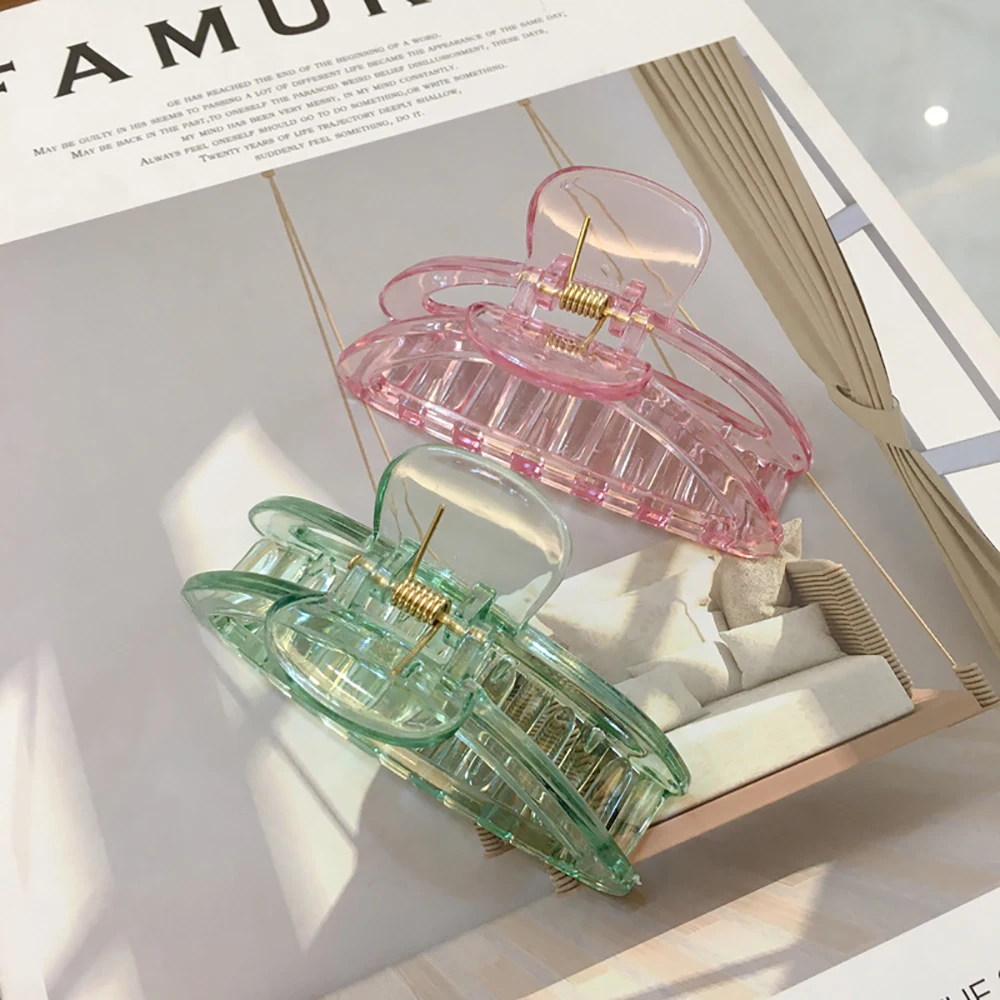 Simple Korean Large Size Semicircle Bathing Acrylic Hair Clips Hair Claws Crab Clips Hair Accessories
Simple Korean Large Size Semicircle Bathing Acrylic Hair Clips Hair Claws Crab Clips Hair Accessories