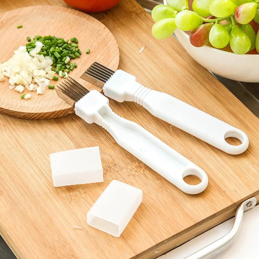 Кухонные гаджеты нарезанный зеленый нож для лука многоцелевой измельчитель