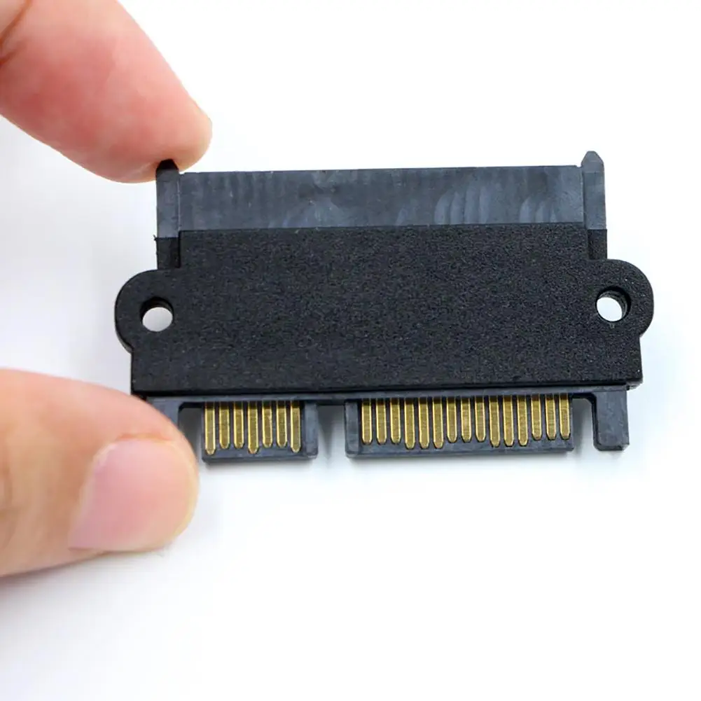 Переходник для жесткого диска SFF-8482 SAS 22 Pin/7 + 15 Pin SATA Male угол 90 градусов - купить по