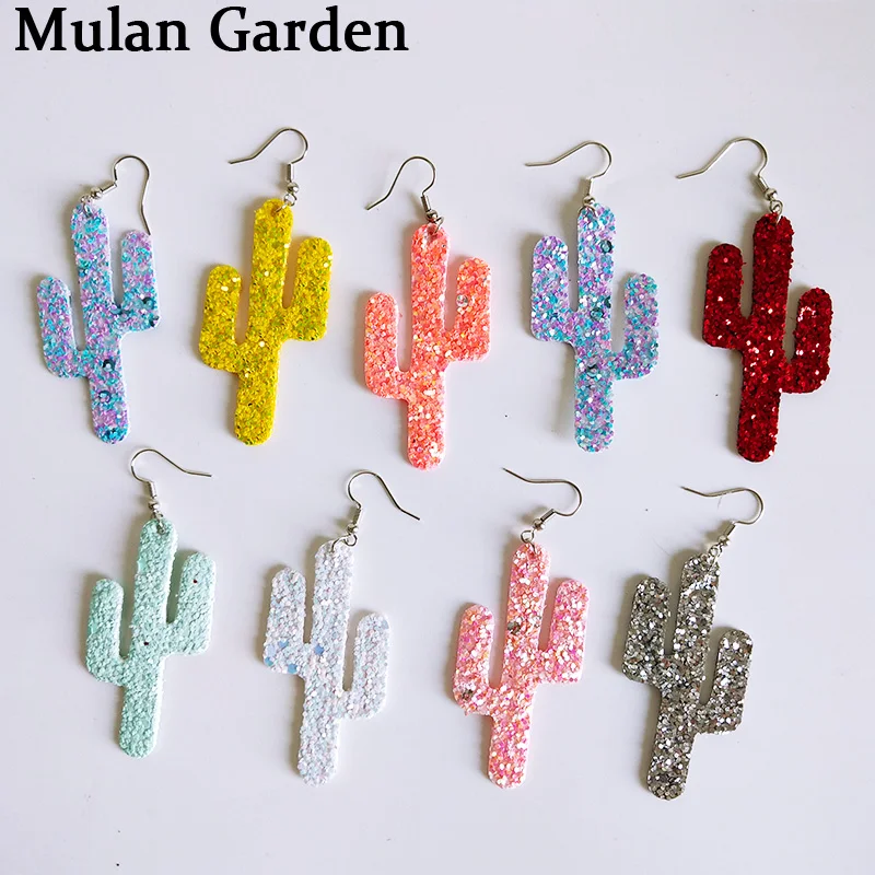 M&G Fashion 23 Colors PU Leather Alloy Earrings Glitter Cactus Shape Sequins Pendant Earring Trendy Accessories Christmas Gift
M&G Fashion 23 Colors PU Leather Alloy Earrings Glitter Cactus Shape Sequins Pendant Earring Trendy Accessories Christmas Gift