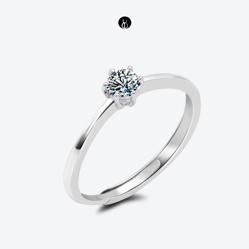 S925 Sterling Silver Fashion Simulation Diamond Ring Female Moissanite 30 Points 60 Points Simple Ring Proposal Wedding Zircon R
S925 Sterling Silver Fashion Simulation Diamond Ring Female Moissanite 30 Points 60 Points Simple Ring Proposal Wedding Zircon R