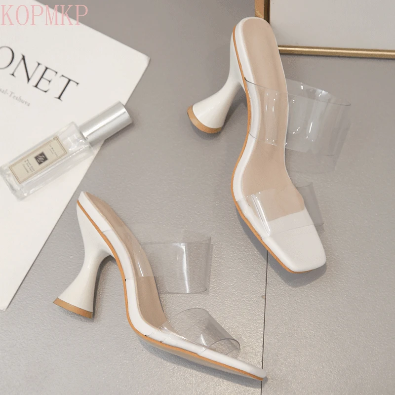 Fashion Korean Edition 2021 Summer New High-heel Transparent One-line Glass and Sandals In Large Size Women's Shoes
Fashion Korean Edition 2021 Summer New High-heel Transparent One-line Glass and Sandals In Large Size Women's Shoes