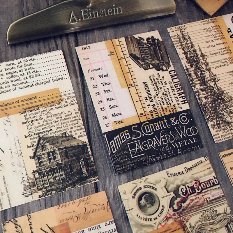 8Pcs Vintage Stickers Tim Holtz Style Retro Background Scrapbooking Material Paper Decorative Junk Journal Album Craft Stickers
8Pcs Vintage Stickers Tim Holtz Style Retro Background Scrapbooking Material Paper Decorative Junk Journal Album Craft Stickers