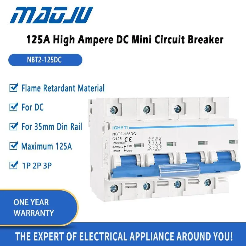 Hign Ampere 125A DC MCB 4P 300V High Breaking Capacity For Photovoltaic Solar Energy Mini Circuit Breaker
Hign Ampere 125A DC MCB 4P 300V High Breaking Capacity For Photovoltaic Solar Energy Mini Circuit Breaker