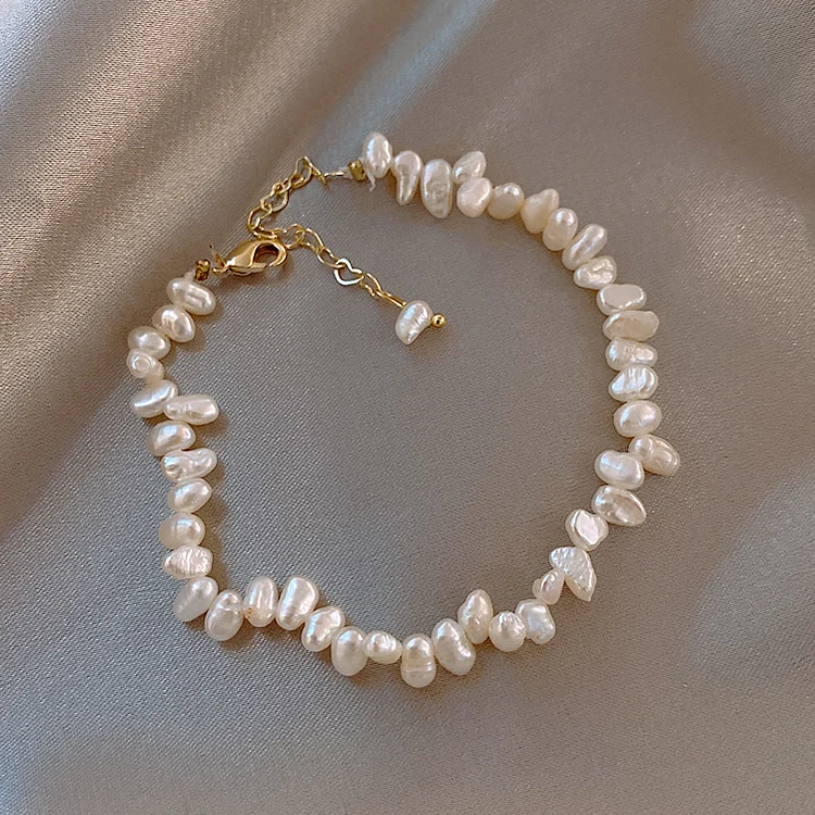 2020 Korea Hot Selling Fashion Jewelry Simple White Natural Freshwater Pearl Bracelet Women's Daily Wild Bracelet
2020 Korea Hot Selling Fashion Jewelry Simple White Natural Freshwater Pearl Bracelet Women's Daily Wild Bracelet