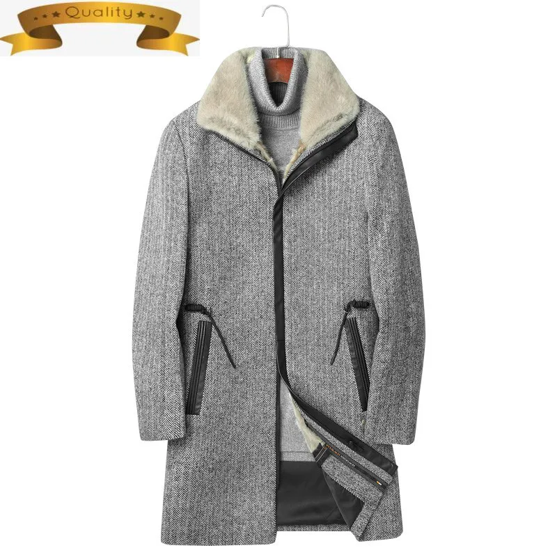 Natural Real Fur Coat Mink Fur Parka Men's Winter Jacket Men Natural Wool Coats Luxury Warm Jackets Plus Size Veste Homme MY1118
Natural Real Fur Coat Mink Fur Parka Men's Winter Jacket Men Natural Wool Coats Luxury Warm Jackets Plus Size Veste Homme MY1118