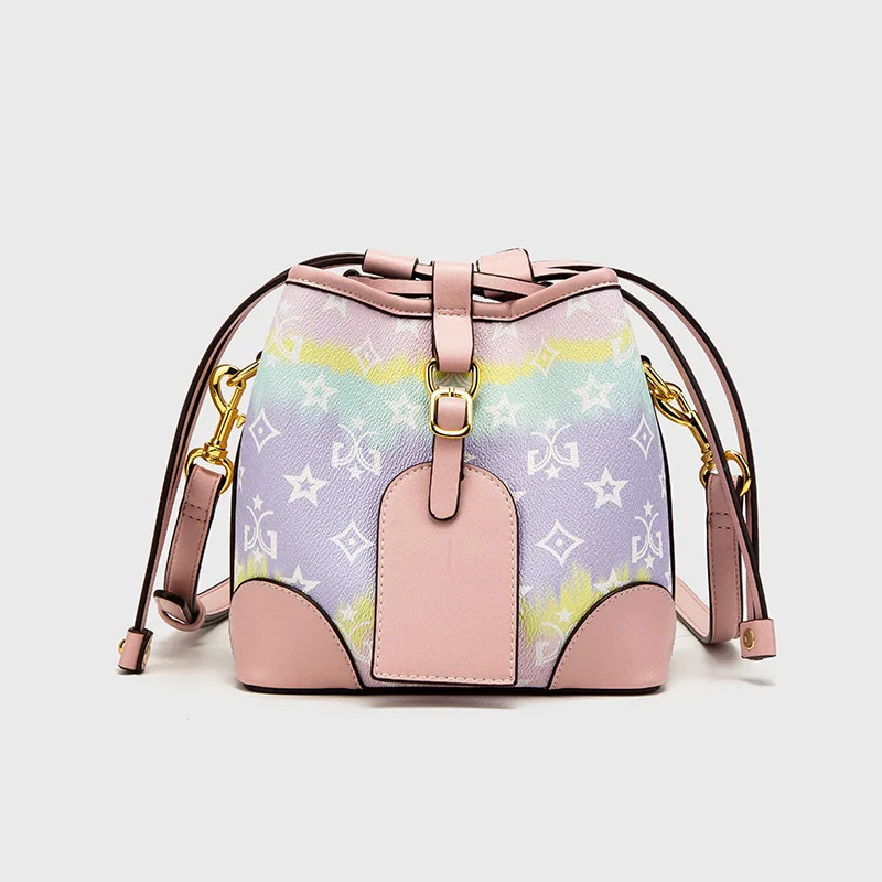 Retro Simple Presbyopia Printing Rainbow Ladies Bucket Bag 2021 New Fashion All-match Single Shoulder Messenger Bag Monogram Sac
Retro Simple Presbyopia Printing Rainbow Ladies Bucket Bag 2021 New Fashion All-match Single Shoulder Messenger Bag Monogram Sac