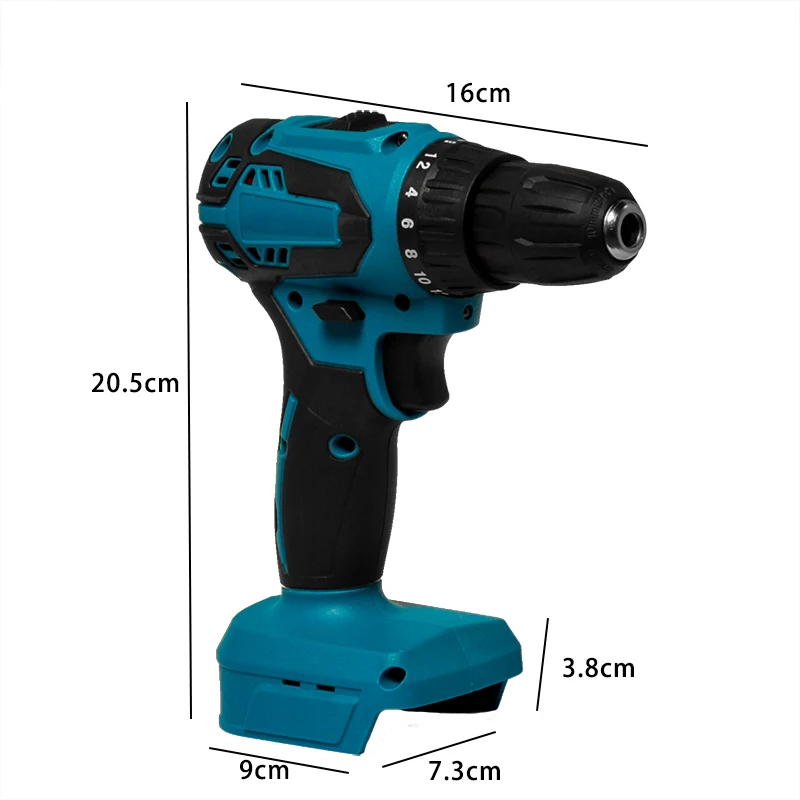 Brushless Rechargeable Drill Metal Multi-function Rechargeable Hand Drill Electric Screwdriver Household For Makita 18V Battery
Brushless Rechargeable Drill Metal Multi-function Rechargeable Hand Drill Electric Screwdriver Household For Makita 18V Battery
