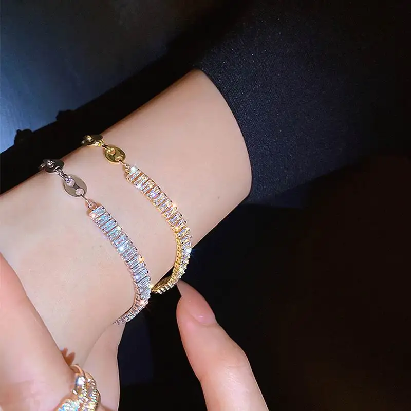 Fashion Delicate Zircon Bracelet For Women Lady Hand Chain Etrendy Classic New Jewelry Wholesale
Fashion Delicate Zircon Bracelet For Women Lady Hand Chain Etrendy Classic New Jewelry Wholesale