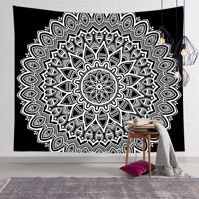 Bohemia Mandala Flower Hippie Tapestry Trippy Wall Hanging India Vertical Decor Bedroom Living Room Cloth Fabric Golden Black
Bohemia Mandala Flower Hippie Tapestry Trippy Wall Hanging India Vertical Decor Bedroom Living Room Cloth Fabric Golden Black