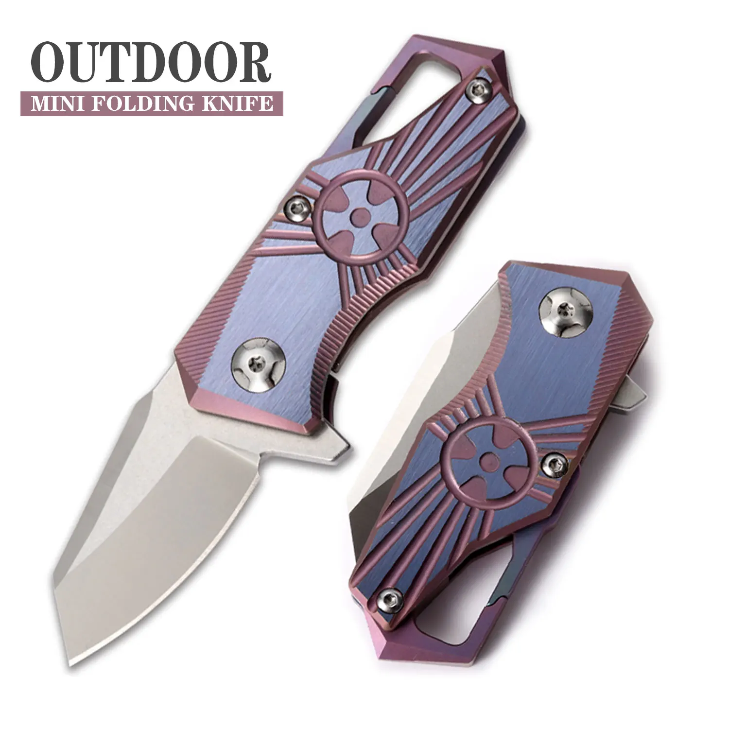 Outdoor Multifunctional Keychain Tc4 Titanium Alloy Handle M390 Blade Portable Mini Jackknife Camping Fishing Edc Folding Knife
Outdoor Multifunctional Keychain Tc4 Titanium Alloy Handle M390 Blade Portable Mini Jackknife Camping Fishing Edc Folding Knife