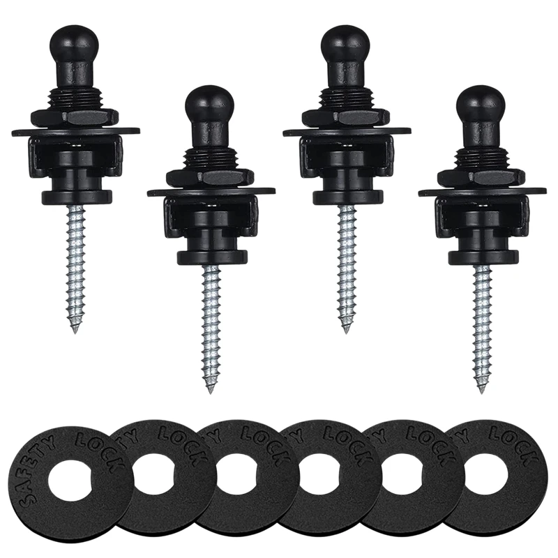 Guitar Straps Lock Set,4Pcs Guitar Strap Locks Guitar Strap Button Locks with Easy Remove Screw Release Straplocks
Guitar Straps Lock Set,4Pcs Guitar Strap Locks Guitar Strap Button Locks with Easy Remove Screw Release Straplocks