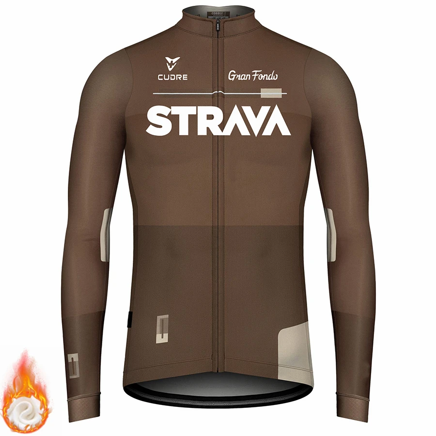 STRAVA Winter Bicycle Jersey Bike Cycling Team 2022 New Thermal Fleece Long Sleeve Sportswear Autumn Racing Bike Uniform For Man
STRAVA Winter Bicycle Jersey Bike Cycling Team 2022 New Thermal Fleece Long Sleeve Sportswear Autumn Racing Bike Uniform For Man