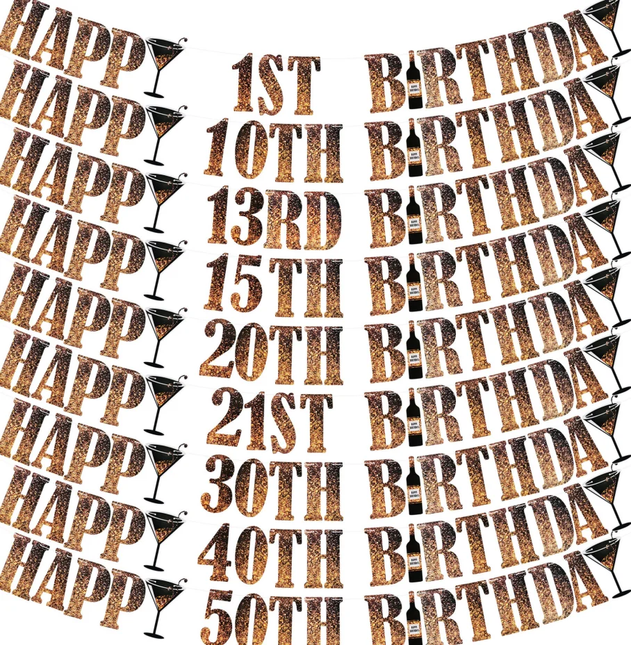 1 10 18 21 30 40 Happy Birthday Party Banner Paper Garland Hanging Kids Adult Anniversary Party Decoration Baby Shower Supplies
1 10 18 21 30 40 Happy Birthday Party Banner Paper Garland Hanging Kids Adult Anniversary Party Decoration Baby Shower Supplies