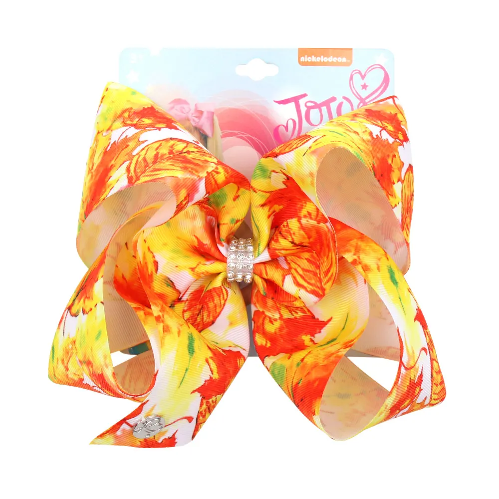 CN 8" Jojo Bows For Girls/ Jojo Siwa Large Maples Printed Hair Bows With Clips Rhinestone Bow Knot Hair Clips Hair Accessories
CN 8" Jojo Bows For Girls/ Jojo Siwa Large Maples Printed Hair Bows With Clips Rhinestone Bow Knot Hair Clips Hair Accessories