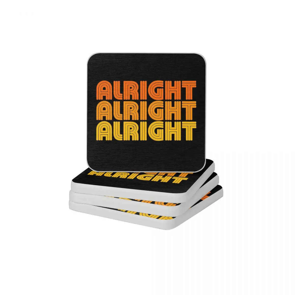 Alright Alright Alright Quote 1970's Style Diatom Square Round Shape Coaster Heat Insulation Cup Bonsai Mat Soap Pad Diameter 10
Alright Alright Alright Quote 1970's Style Diatom Square Round Shape Coaster Heat Insulation Cup Bonsai Mat Soap Pad Diameter 10