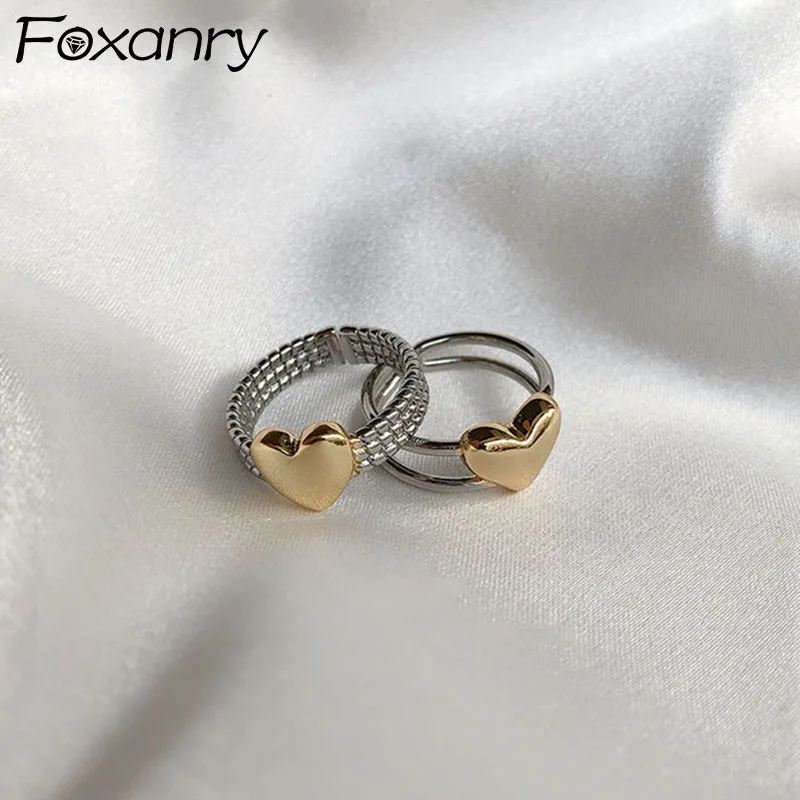 FOXANRY 925 Standard Silver Wide Rings for Women Summer New Trendy Elegant Vintage Twist LOVE Heart Party Jewelry Birthday Gifts
FOXANRY 925 Standard Silver Wide Rings for Women Summer New Trendy Elegant Vintage Twist LOVE Heart Party Jewelry Birthday Gifts
