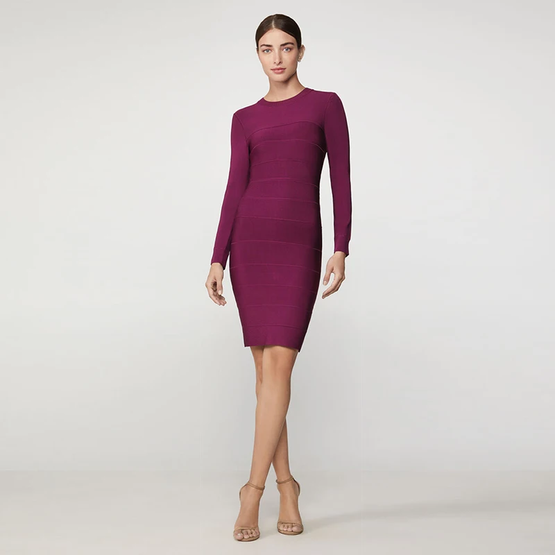 Free Shipping Wholesale Women's Dress High Quality Purple Long Sleeve Fashion Casual Celebrity Cocktail Party Bandage Dress
Free Shipping Wholesale Women's Dress High Quality Purple Long Sleeve Fashion Casual Celebrity Cocktail Party Bandage Dress