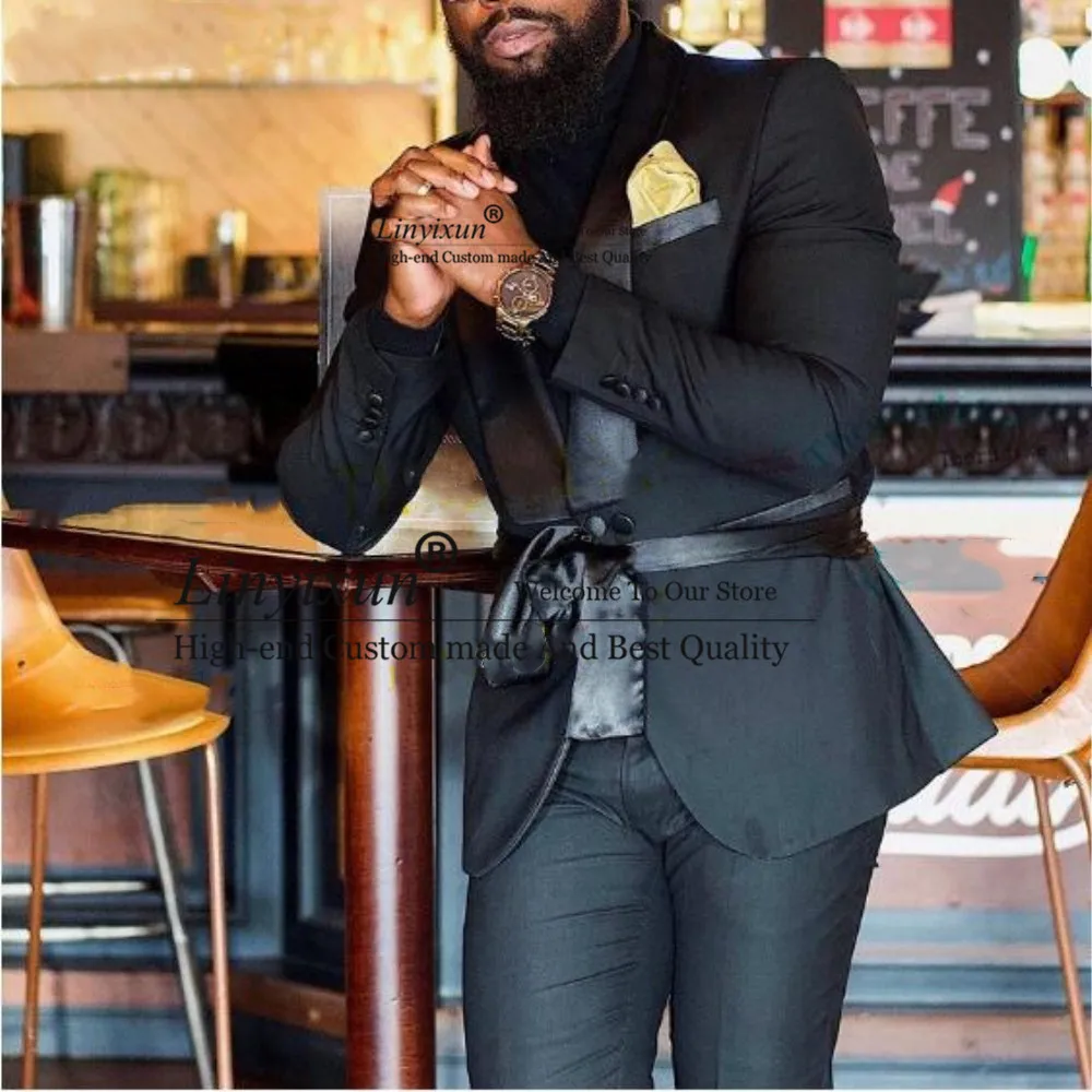 Black 2 Pieces Classic Notched lapel Blazers Suit Sets Men Business Blazer +Pants Suits Men Wedding Party Set Custom Made
Black 2 Pieces Classic Notched lapel Blazers Suit Sets Men Business Blazer +Pants Suits Men Wedding Party Set Custom Made