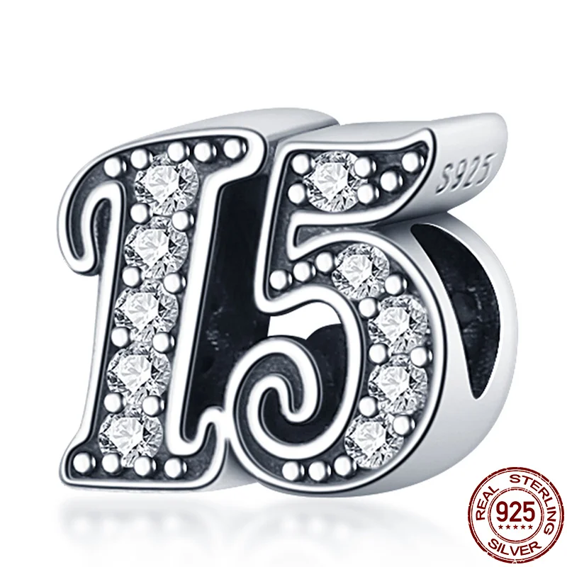2021 New Fit 3mm Bracelet Necklace Arabic Numeral 15 Plata De Ley Charm Bead Lady DIY Jewelry Gift
2021 New Fit 3mm Bracelet Necklace Arabic Numeral 15 Plata De Ley Charm Bead Lady DIY Jewelry Gift