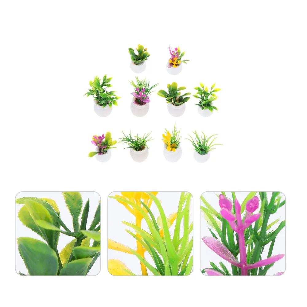 10pcs Mini Plant Ornaments Miniature Potted Plant Mini House Decor Micro Craft 
10pcs Mini Plant Ornaments Miniature Potted Plant Mini House Decor Micro Craft