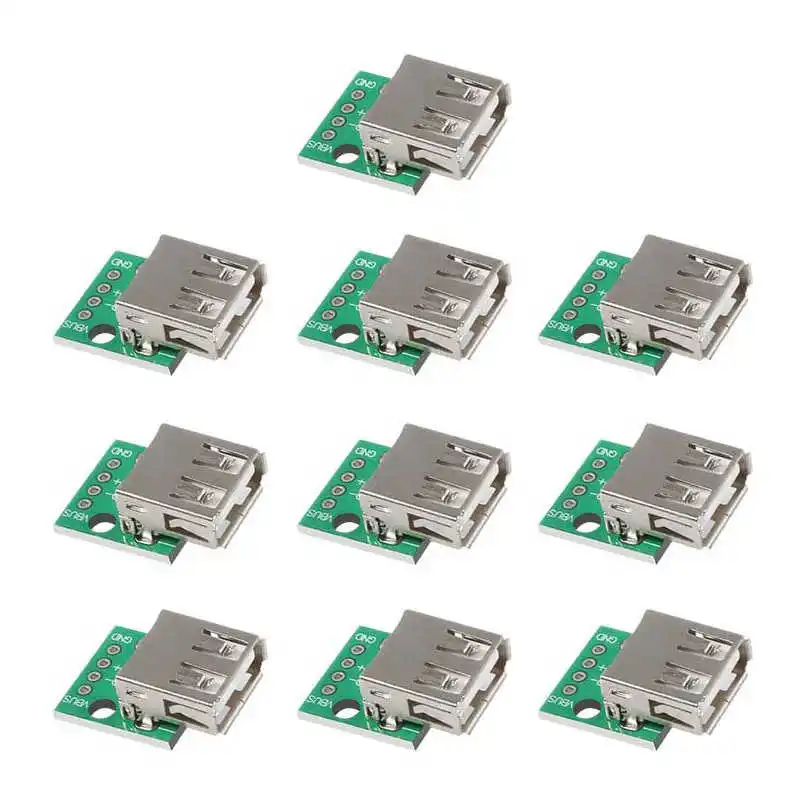 10Pcs USB 2.0 Breakout Board USB to DIP Adapter 2.54mm Breakout Board 4 Pins Pinboard USB Type A Breakout Board
10Pcs USB 2.0 Breakout Board USB to DIP Adapter 2.54mm Breakout Board 4 Pins Pinboard USB Type A Breakout Board