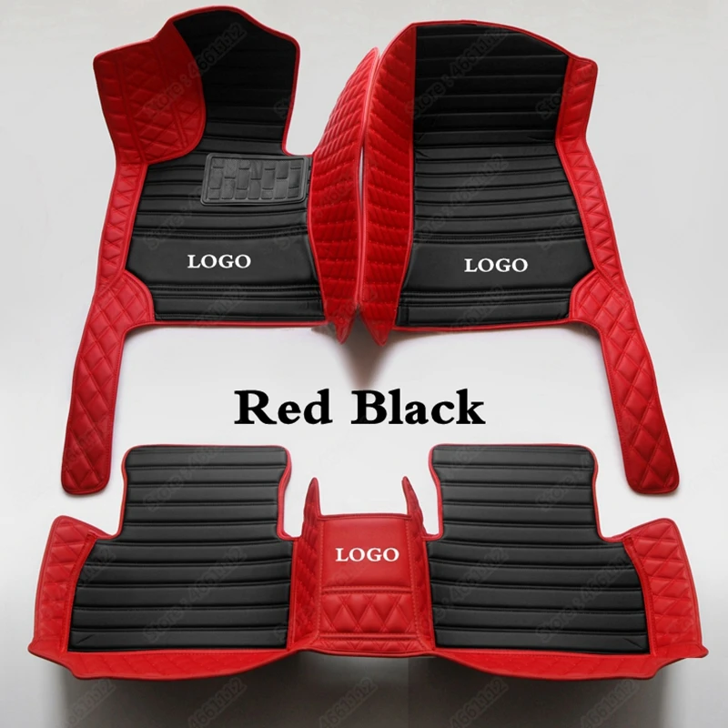 Фото Коврики автомобильные водонепроницаемые красные черные для Nissan Dualis Fuga |