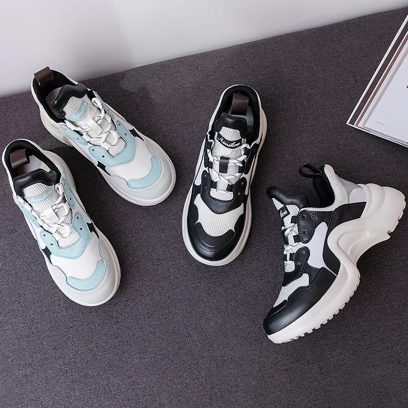 Sports breathable women's shoes 2020 new thick bottom color matching high-top lace casual daddy shoes Z580
Sports breathable women's shoes 2020 new thick bottom color matching high-top lace casual daddy shoes Z580