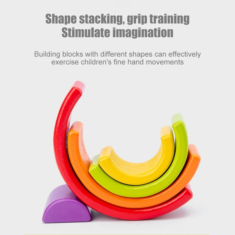 Wooden Rainbow Stacking Game Building Blocks Kids Building Blocks Toy Educational
Wooden Rainbow Stacking Game Building Blocks Kids Building Blocks Toy Educational