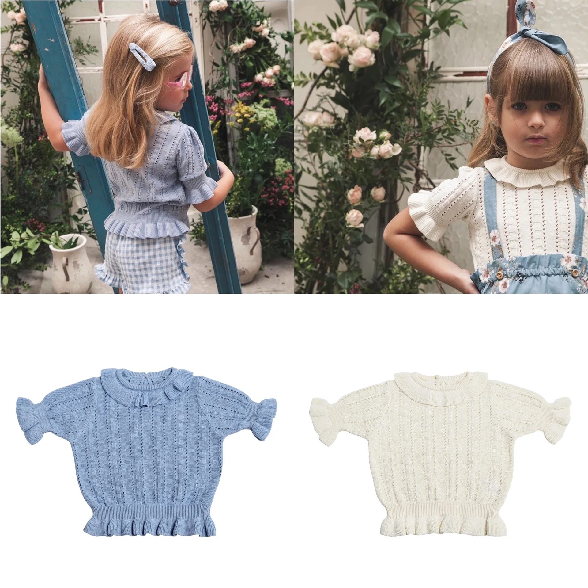 Spring Autumn Girl Knitted T Shirt Children Brand Design Ruffle Sleeve Cute Top Toddler Girl Flame Shirt Infant Baby Princess
Spring Autumn Girl Knitted T Shirt Children Brand Design Ruffle Sleeve Cute Top Toddler Girl Flame Shirt Infant Baby Princess