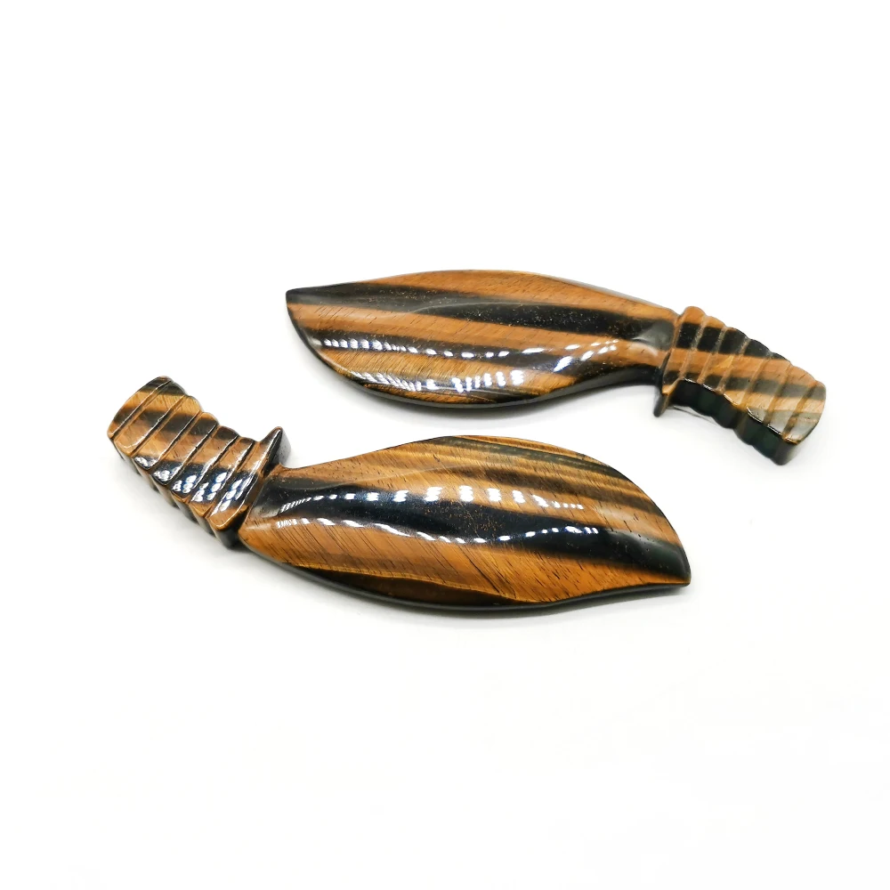 Natural Yellow Tiger Eye Stone Knife Hand Carved Quartz Dagger Healing Crystal Crafts Home Decoration Gifts
Natural Yellow Tiger Eye Stone Knife Hand Carved Quartz Dagger Healing Crystal Crafts Home Decoration Gifts