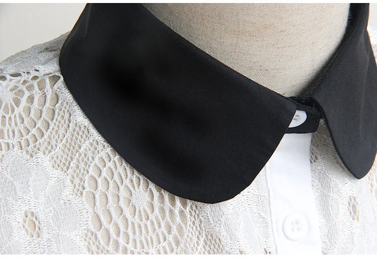 Women Cotton Fake Collar Flowear Lace False Collar Lapel Detachable Button Sweater Collar Round Neck Decor
Women Cotton Fake Collar Flowear Lace False Collar Lapel Detachable Button Sweater Collar Round Neck Decor