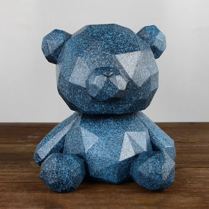 Nordic Geometric Bear Piggy Bank Artware Sculpture Home Decoration Accessories Modern Resin Animal Statue Room Craft Figurine
Nordic Geometric Bear Piggy Bank Artware Sculpture Home Decoration Accessories Modern Resin Animal Statue Room Craft Figurine